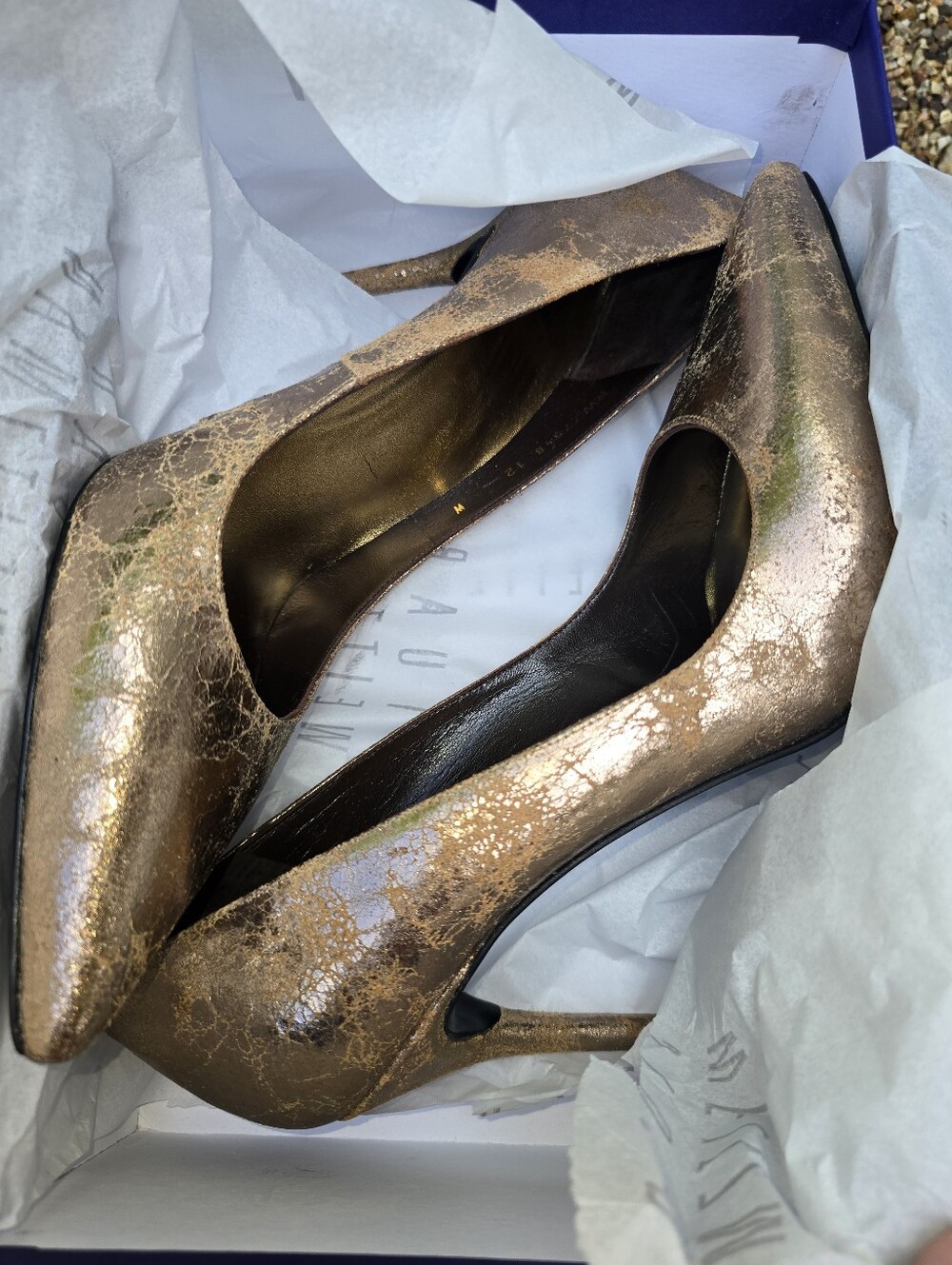 NEW Stuart Weitzman Nouveau Heels In Box Dustbag Too